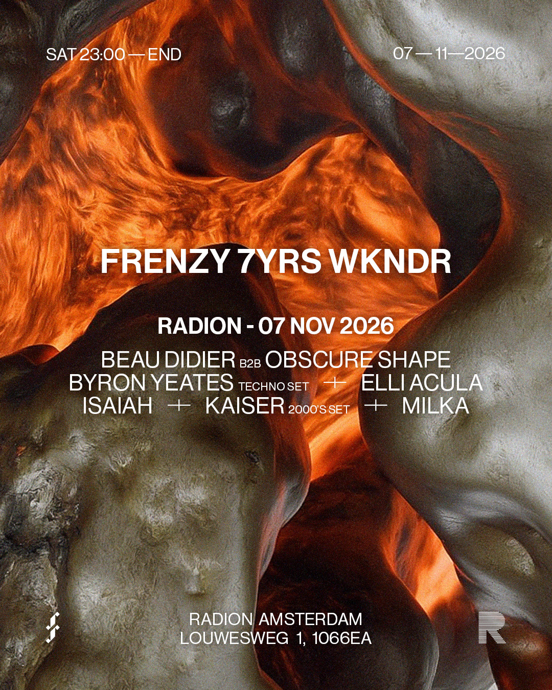 FRENZY 7YRS WKNDR in Amsterdam, Netherlands
